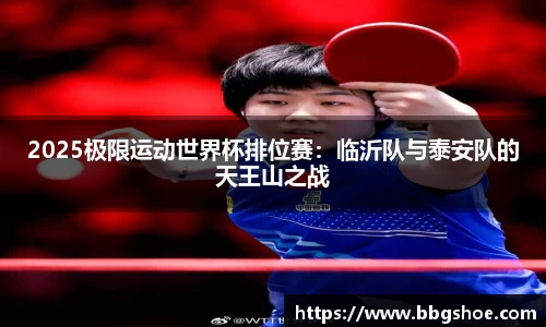 2025极限运动世界杯排位赛：临沂队与泰安队的天王山之战